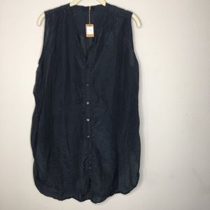 CP Shades Karla Tank -cotton/silk -ink/blue -small